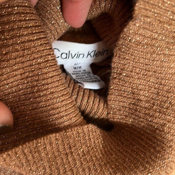 Calvin Klein Bronze Metallic Sweater - Picture 1 of 6